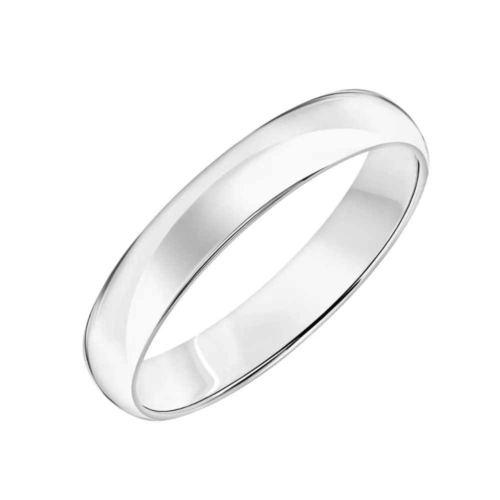 14k Plain Gold Wedding Band 4mm