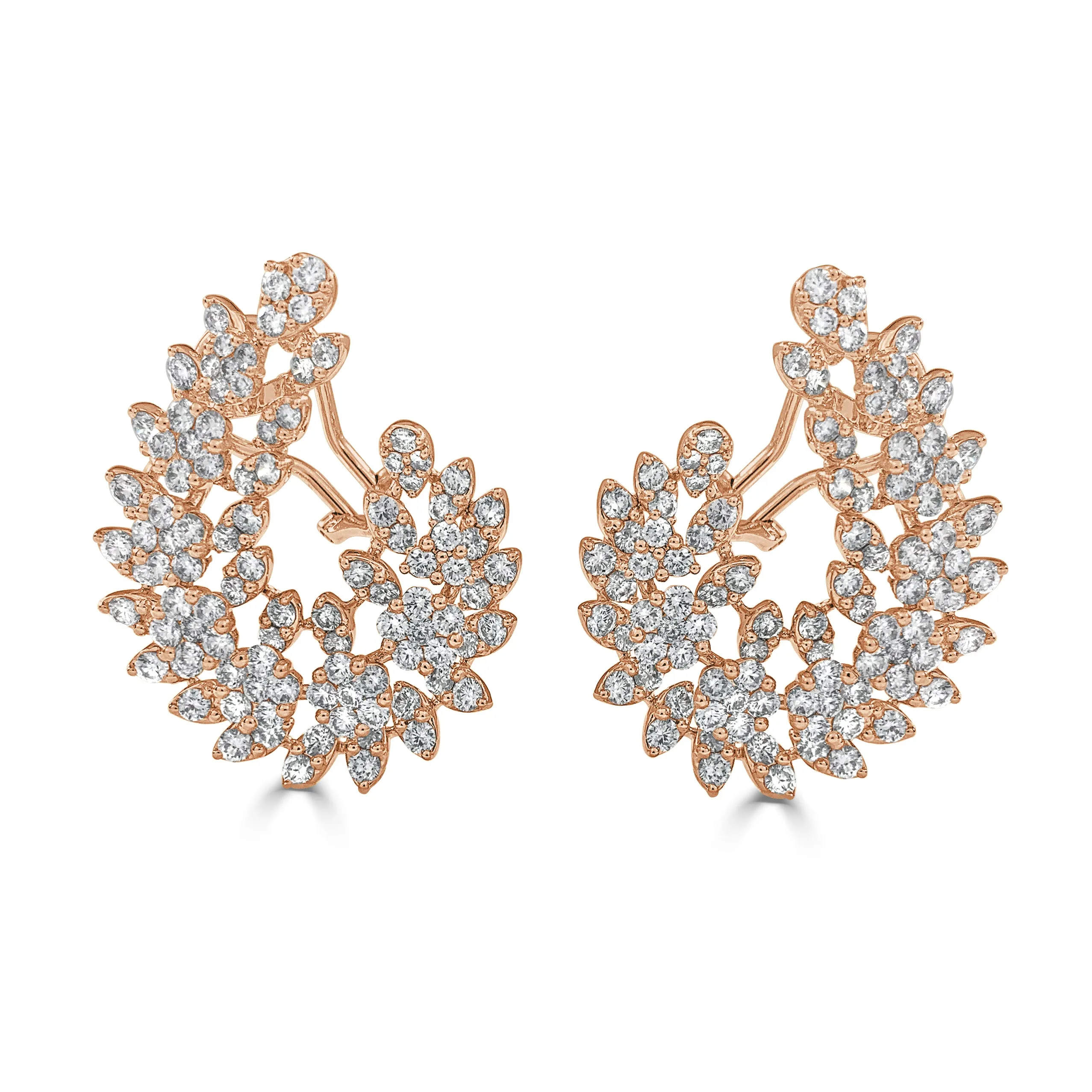 18k Gold & Diamond Earrings - 8.90ct
