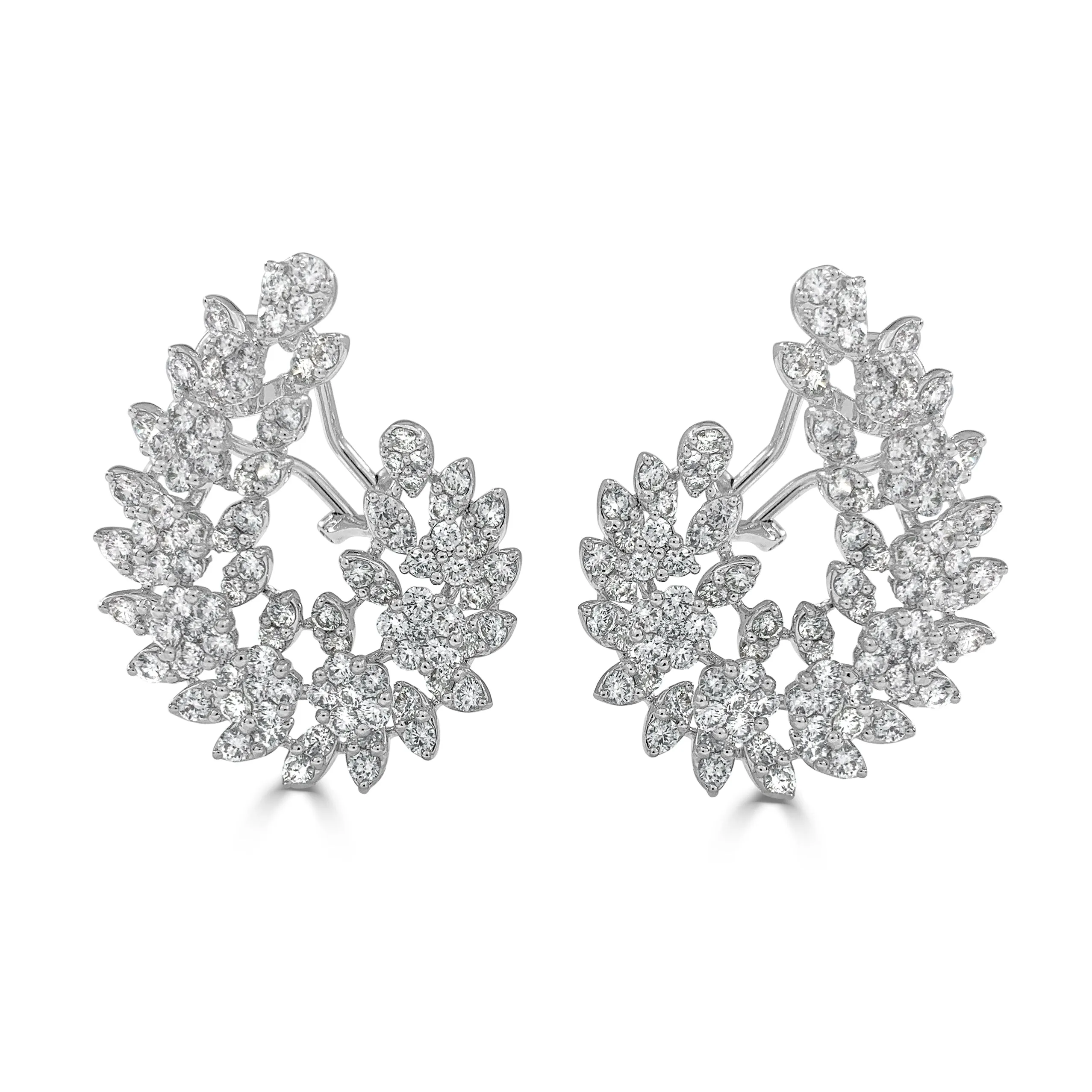18k Gold & Diamond Earrings - 8.90ct