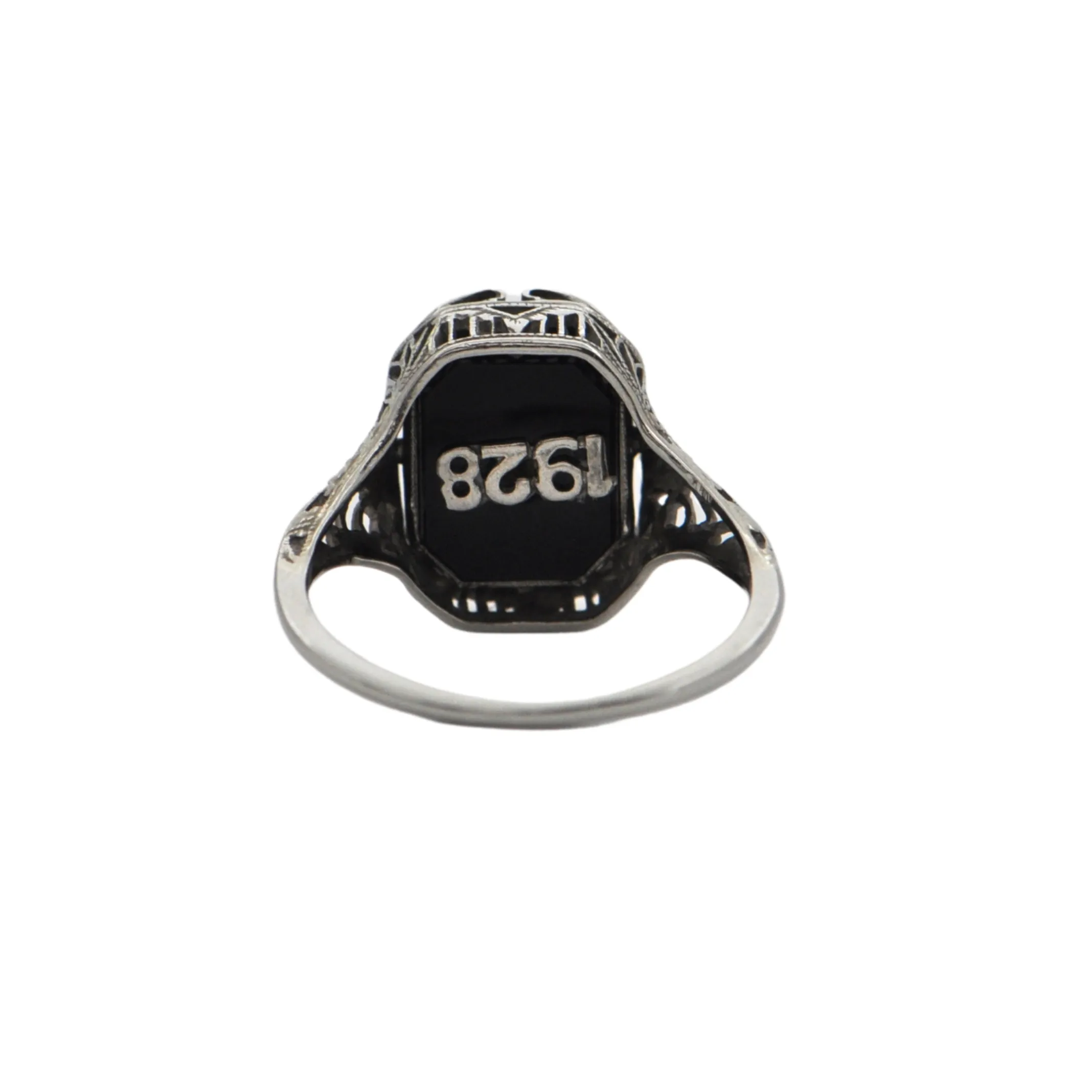 1928 Cameo and Onyx Flip Ring
