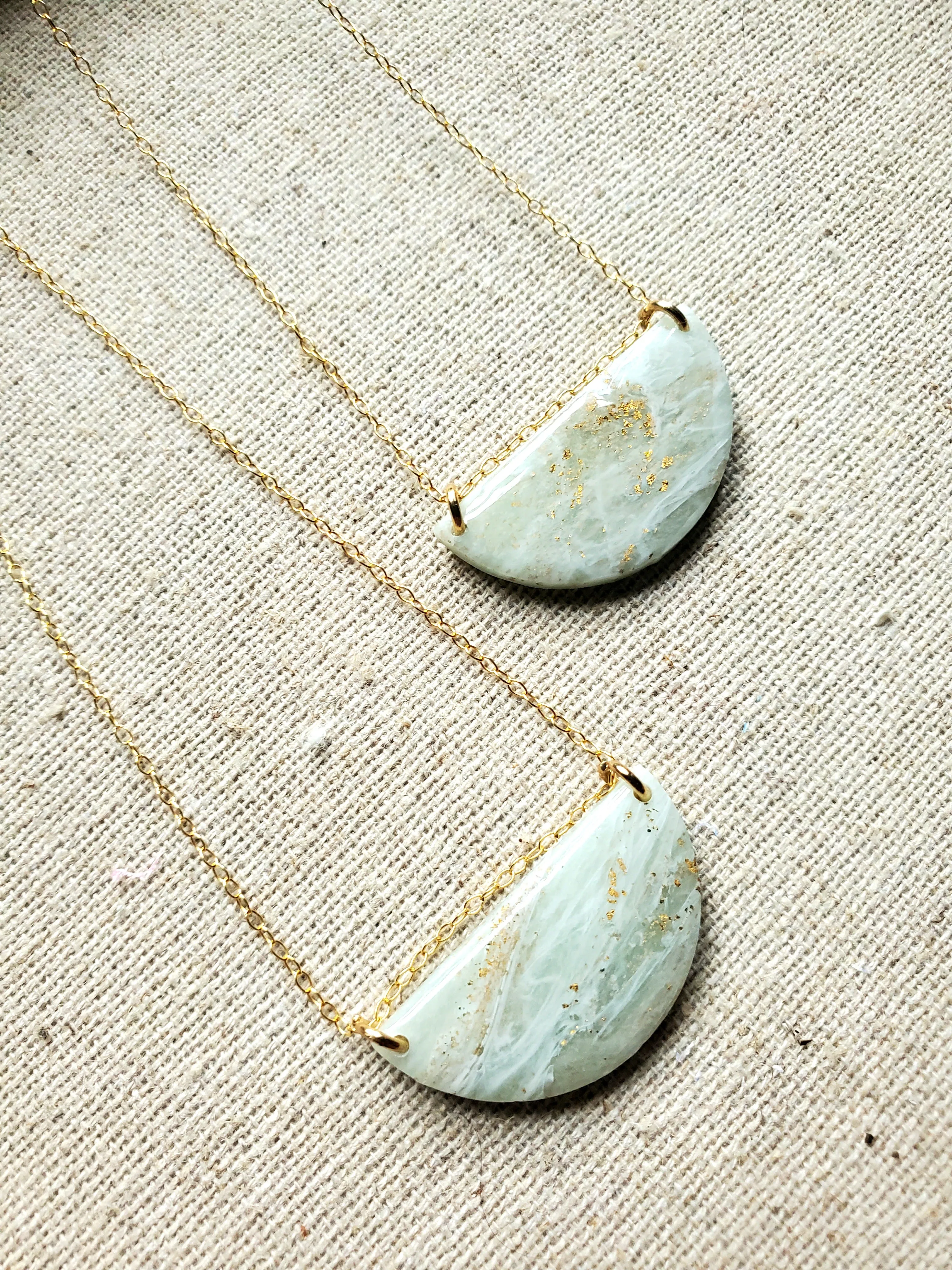 Agate Inspired Pendant Necklace