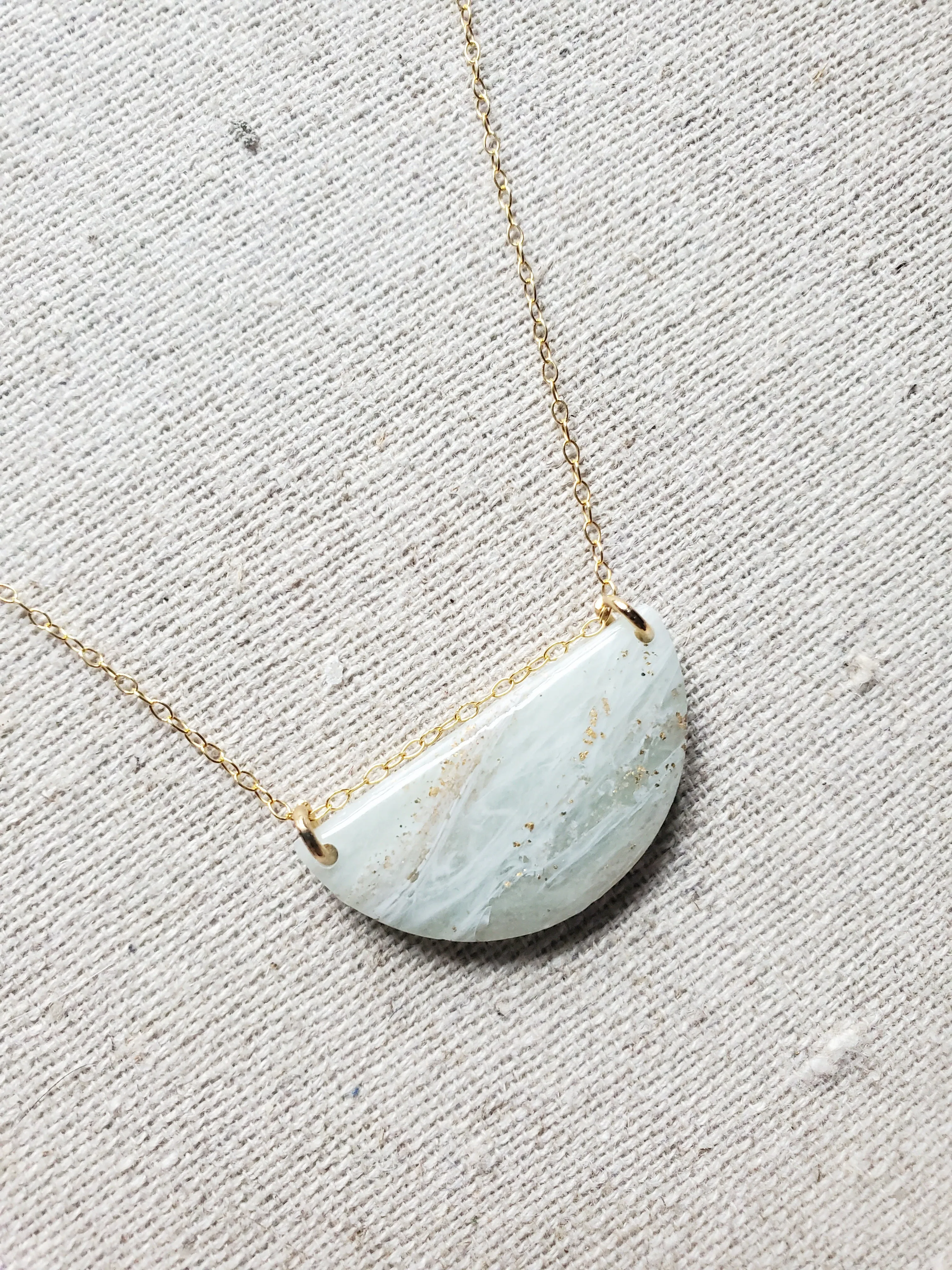 Agate Inspired Pendant Necklace