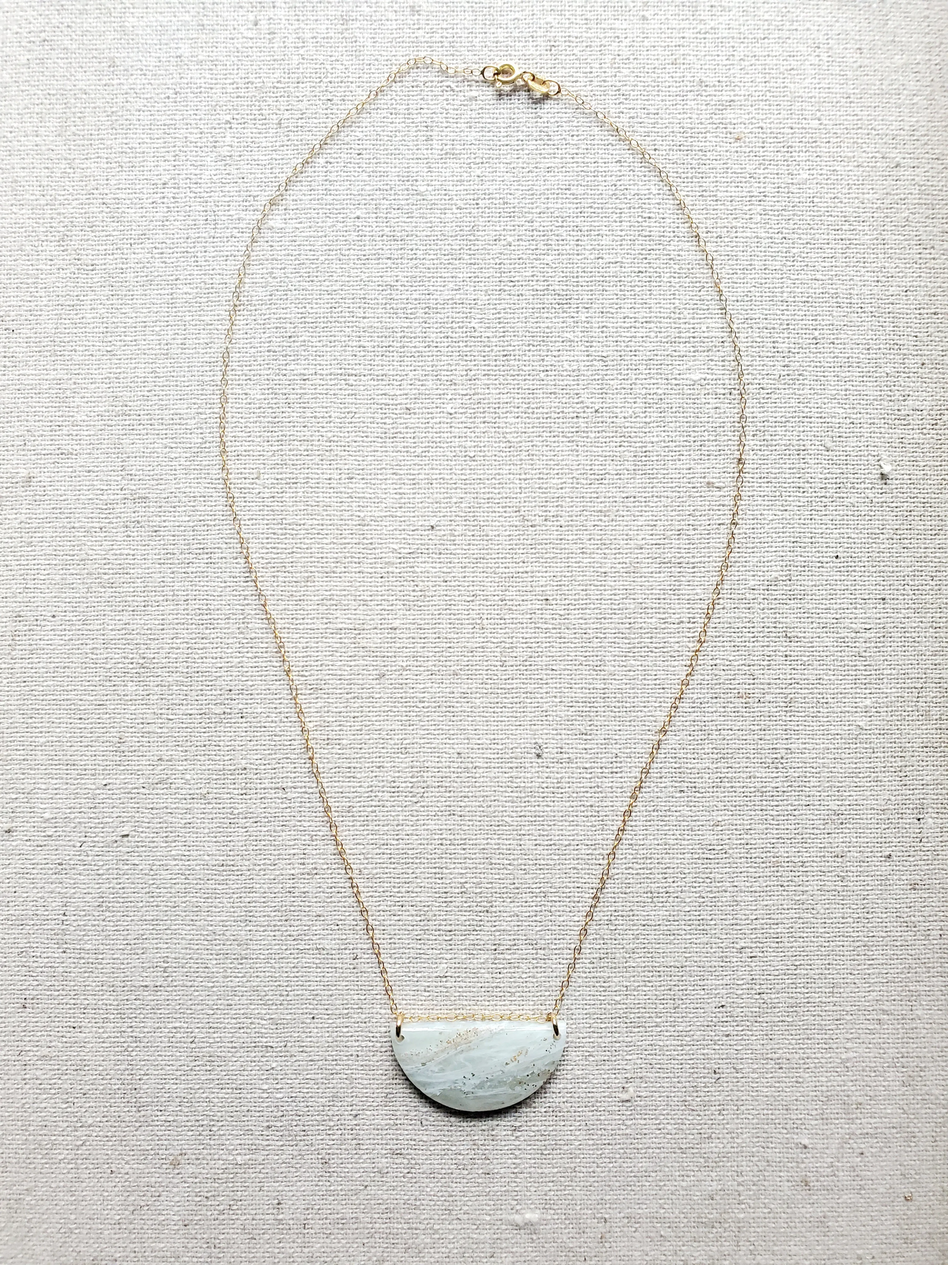 Agate Inspired Pendant Necklace