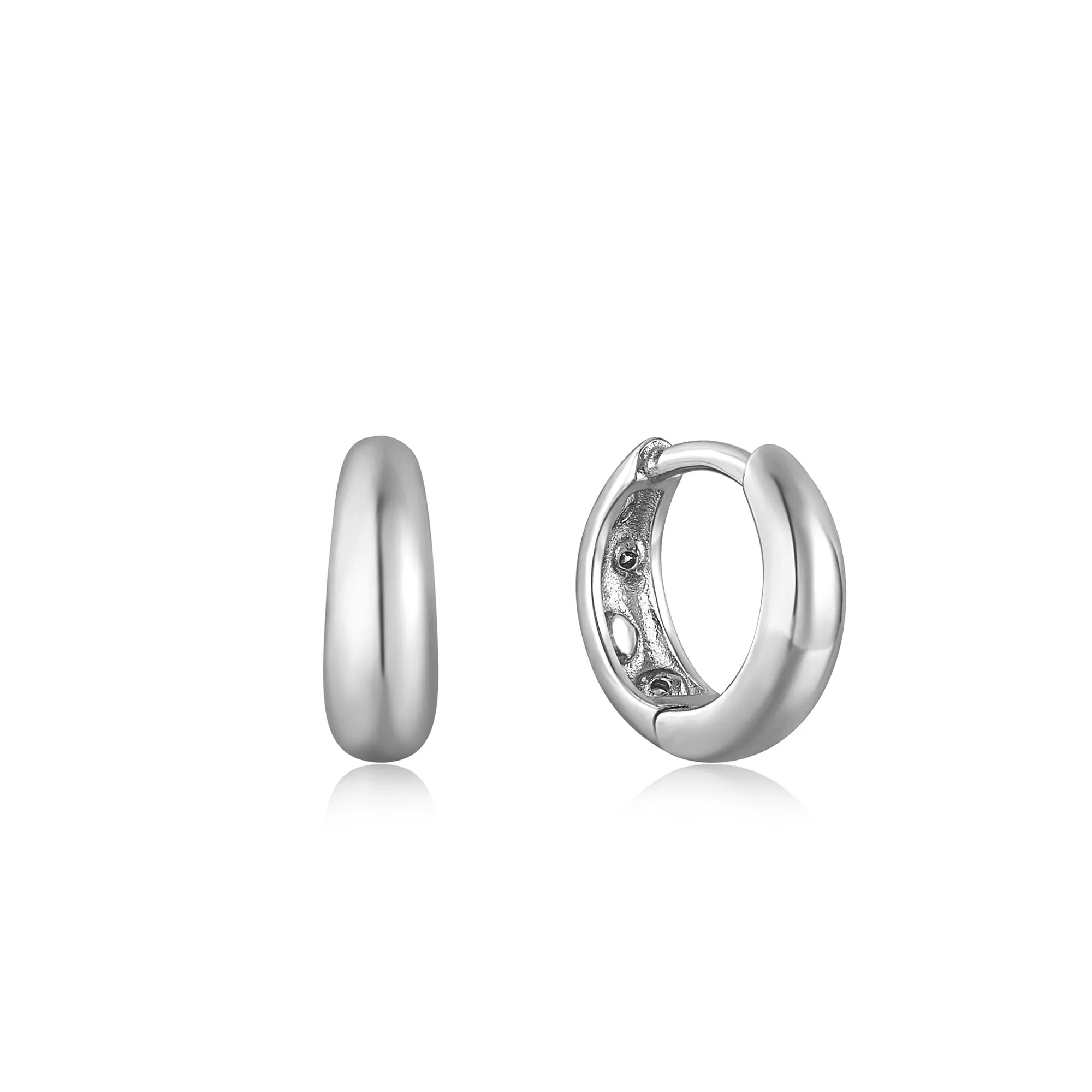 Ania Haie Silver Starry Kyoto Opal Huggie Hoop Earrings