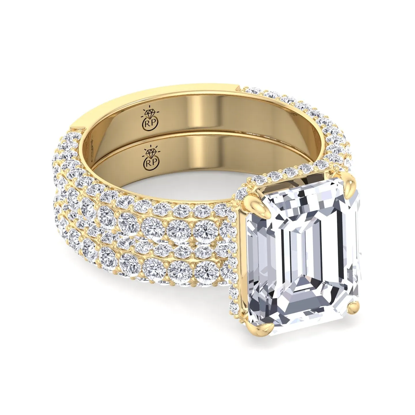 Azores - Matching Pave Wedding Band (0.79 CT)