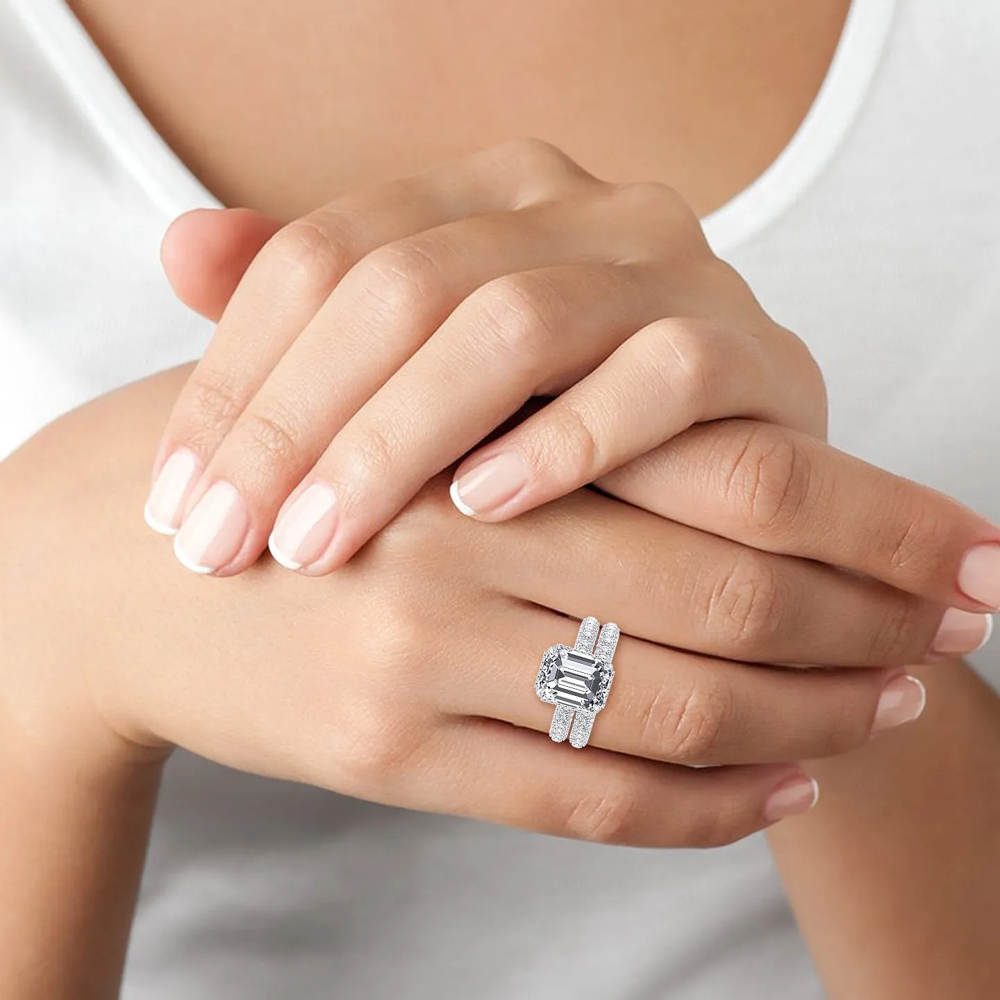Azores - Matching Pave Wedding Band (0.79 CT)