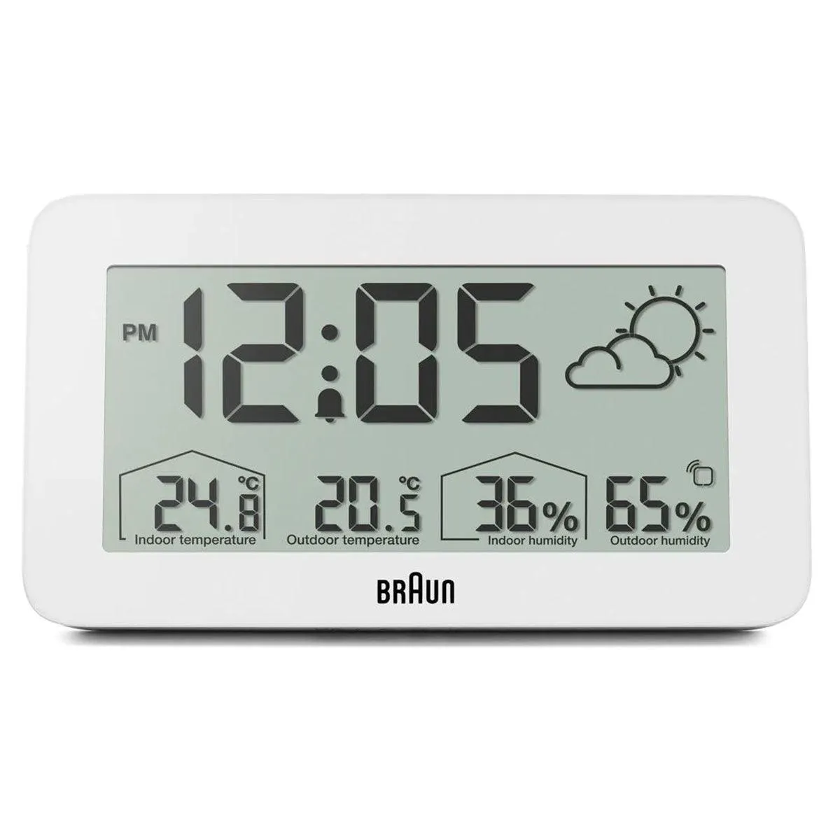 Braun Digital Weather Station Clock BC13WP