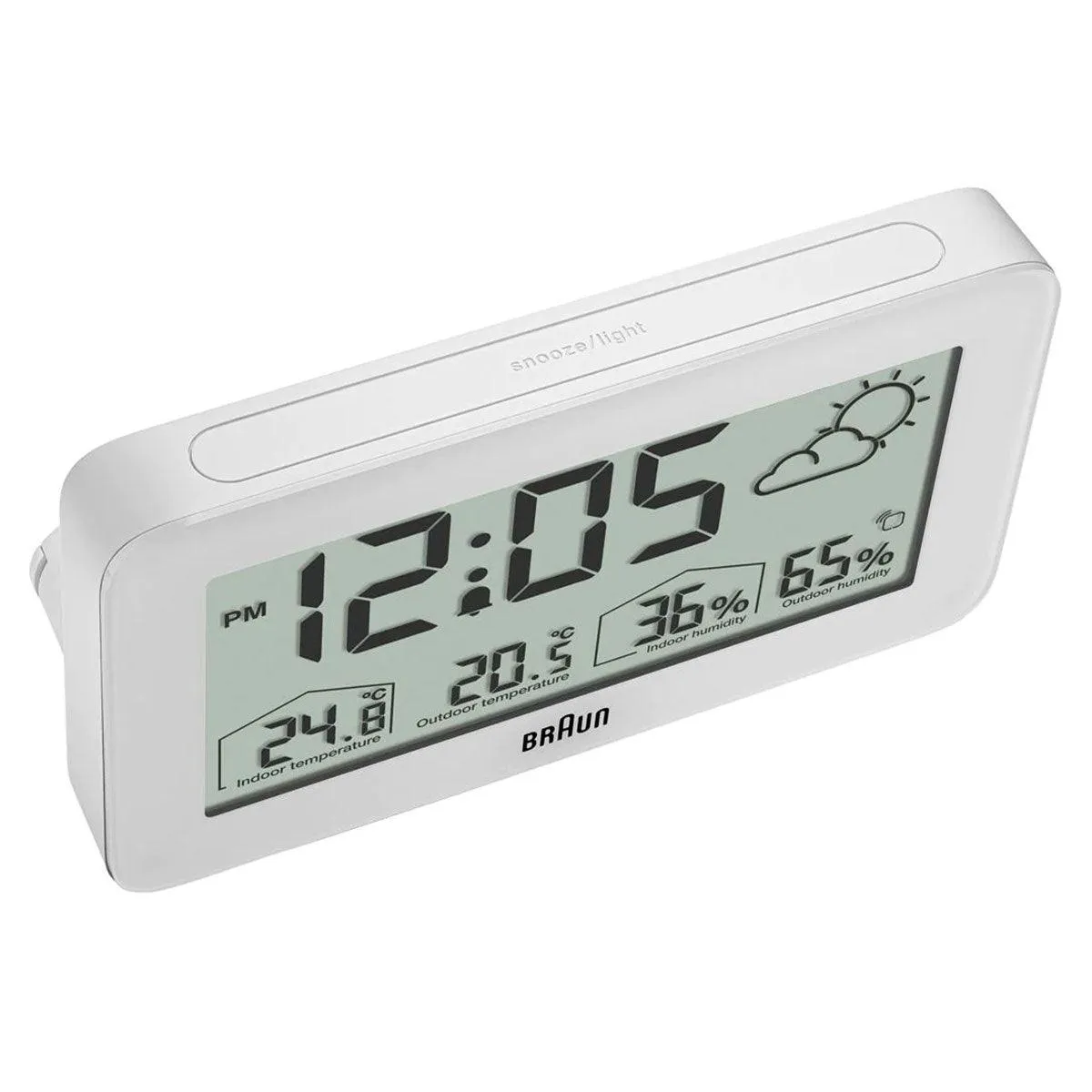 Braun Digital Weather Station Clock BC13WP