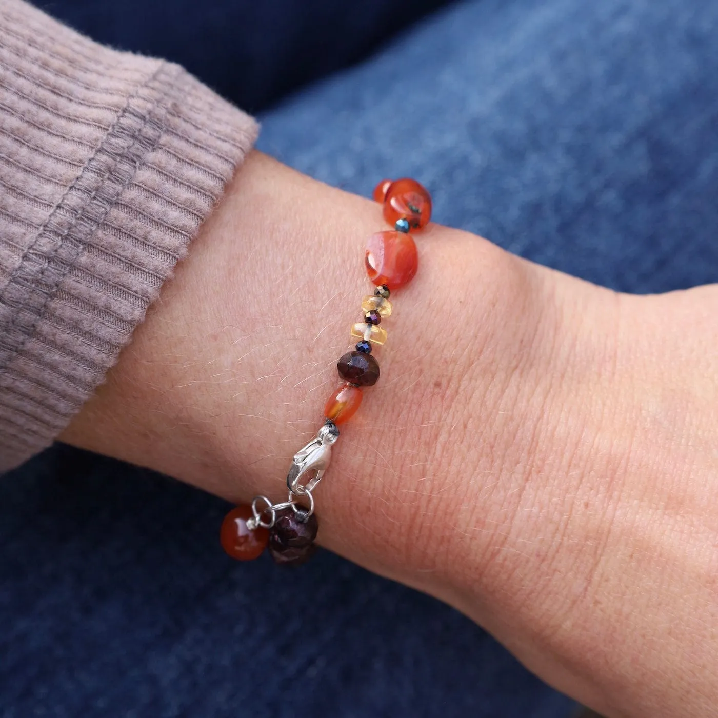 Carnelian Mix Bracelet
