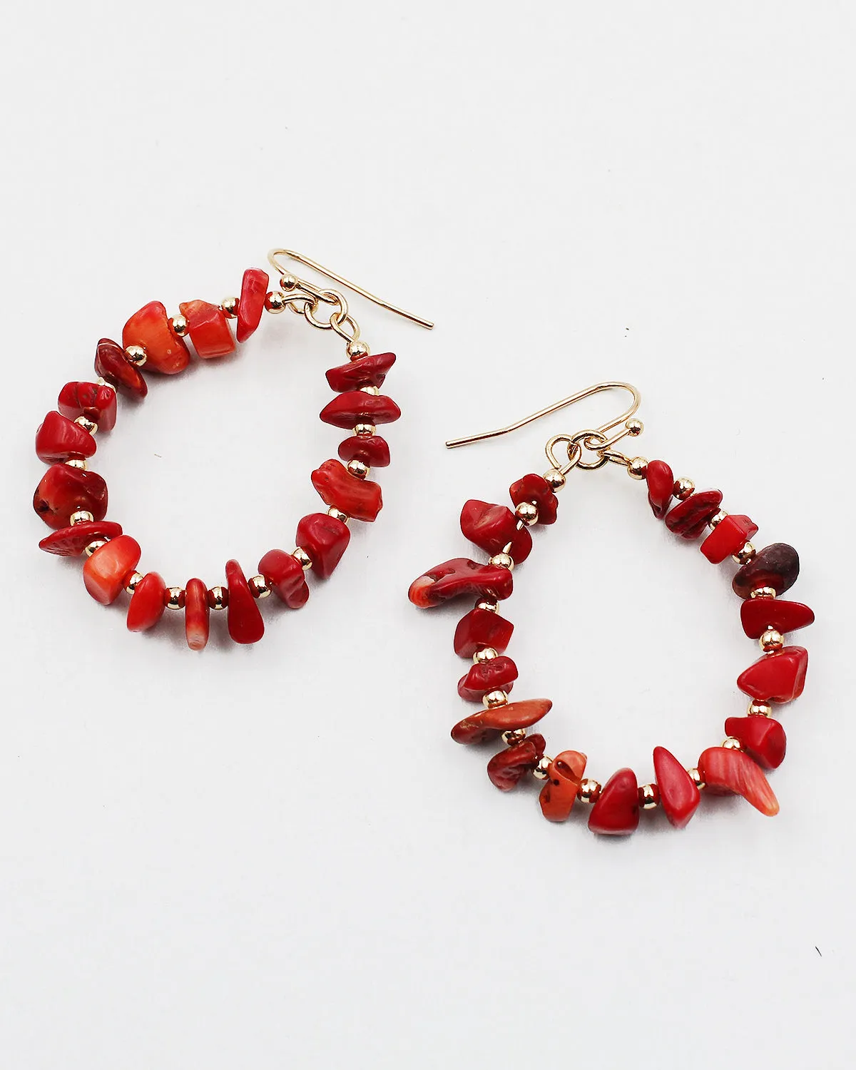 Chip Stone Dangle Earrings