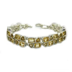 Citrine Boho Style Statement Bracelet