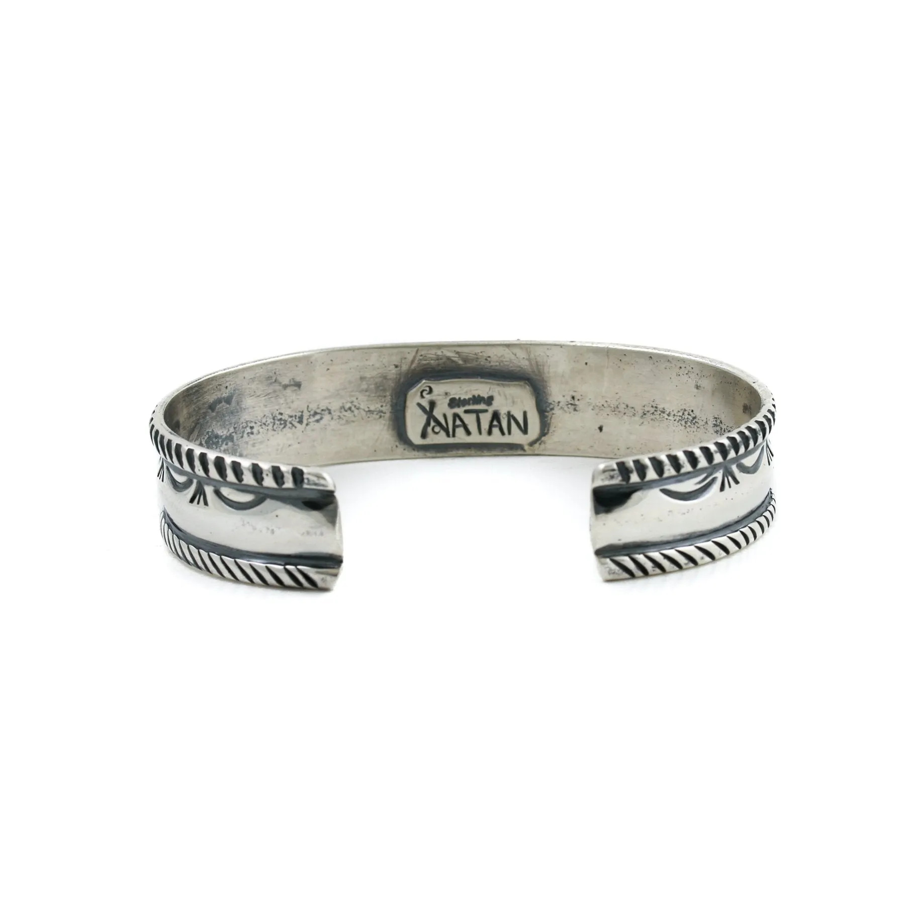 Classic Modern Sterling Silver x  "Gabe Natan" Navajo Cuff