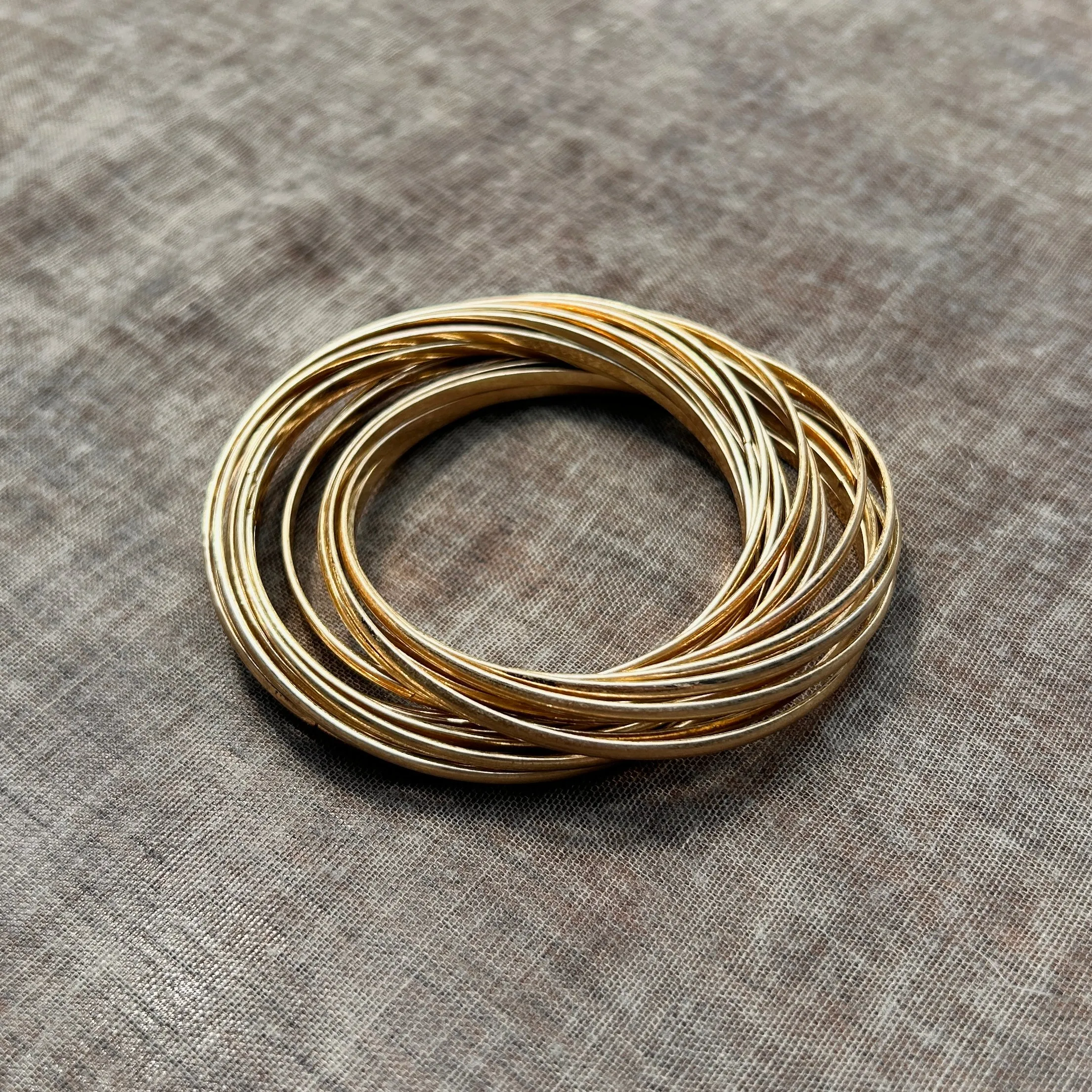 'Cloteil' multi-band metal bracelet