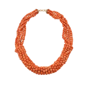 Coral Beaded Necklace