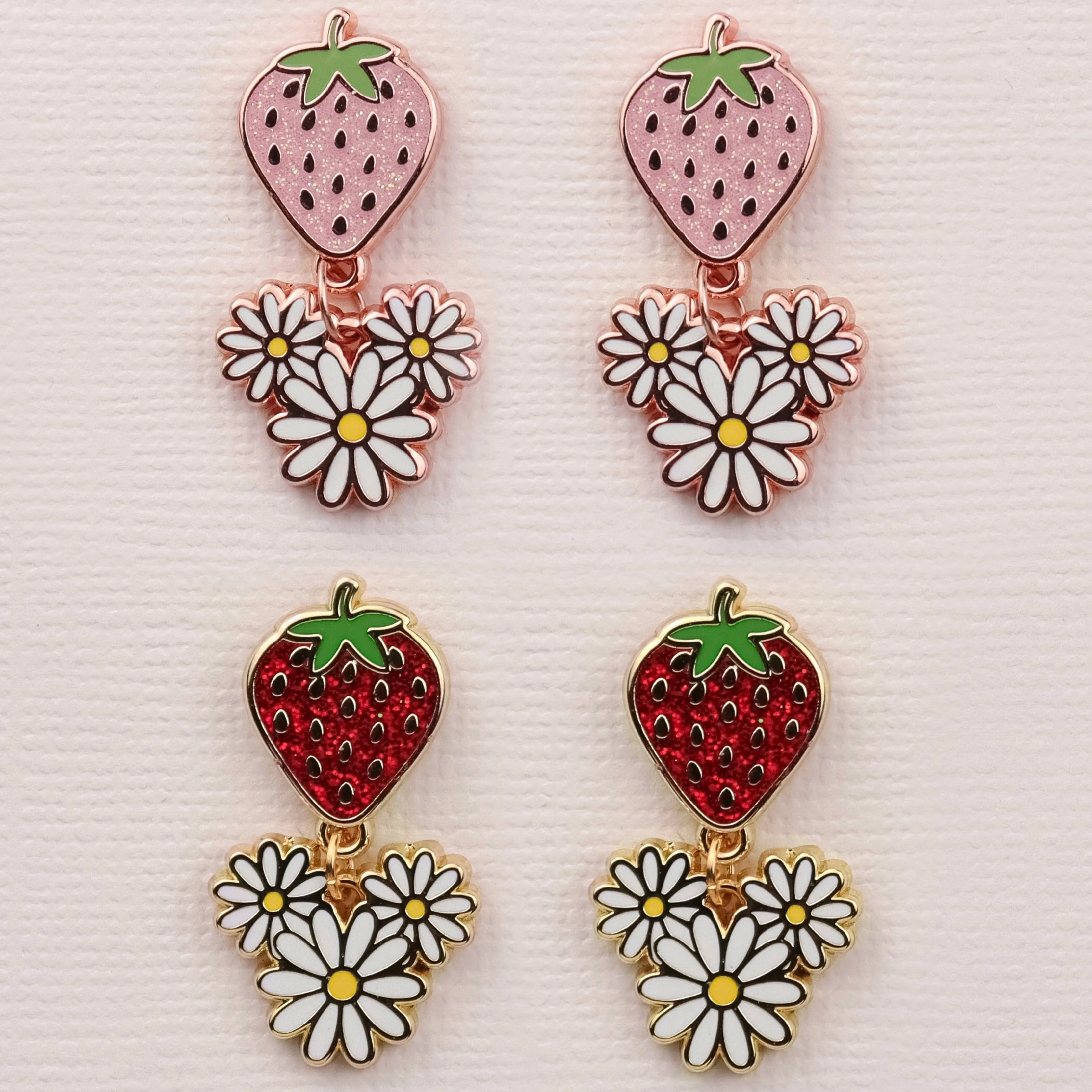 Earrings - Bloomin' Berry Dangles