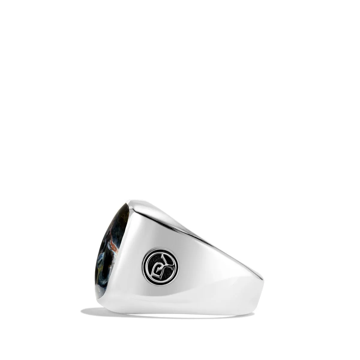 Exotic Stone Signet Ring with Pietersite