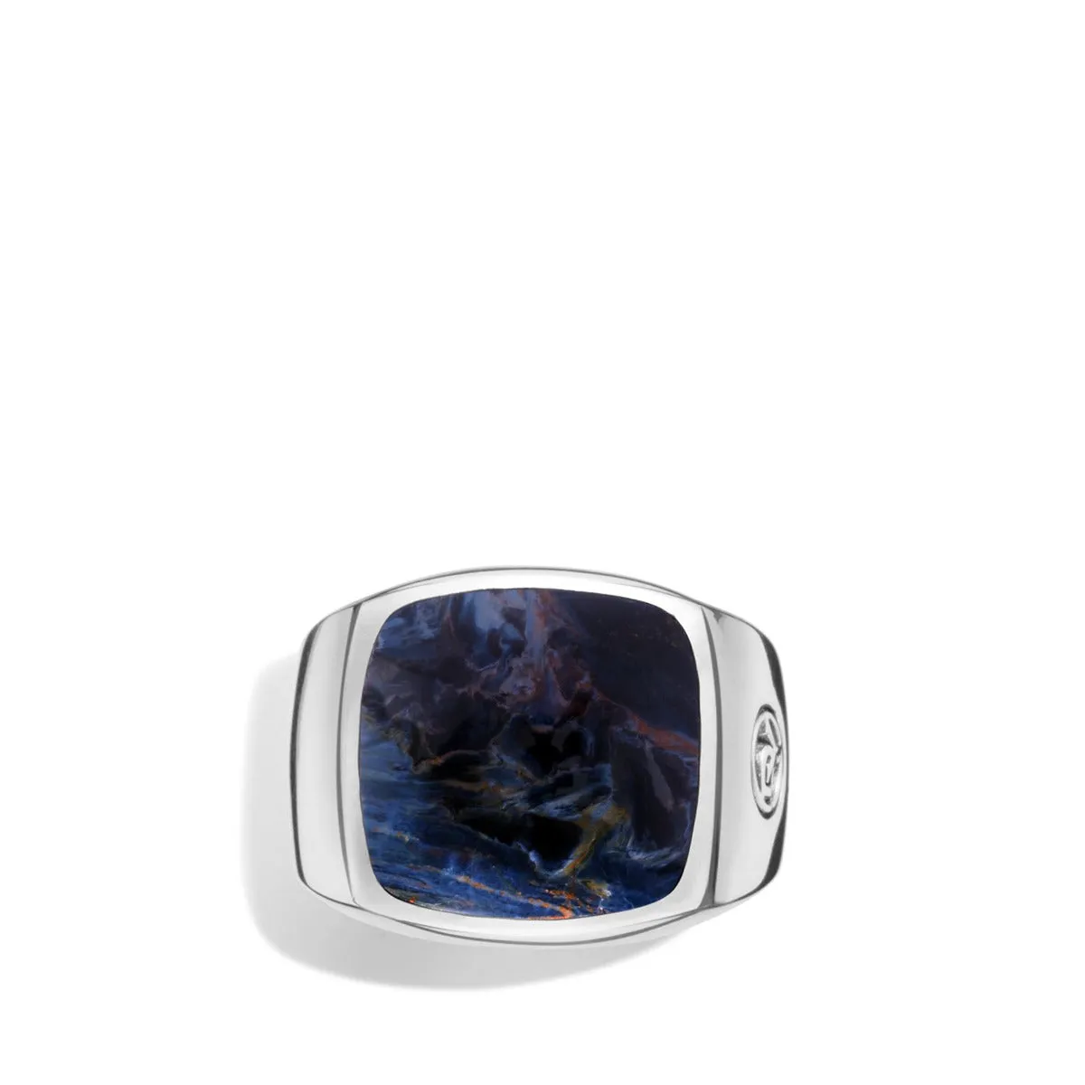 Exotic Stone Signet Ring with Pietersite