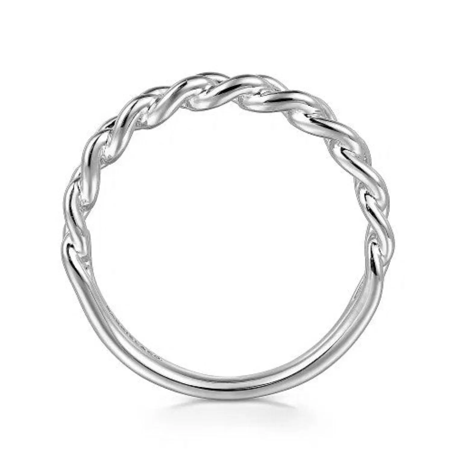 Gabriel & Co. Polished Cuban Link Style Ring