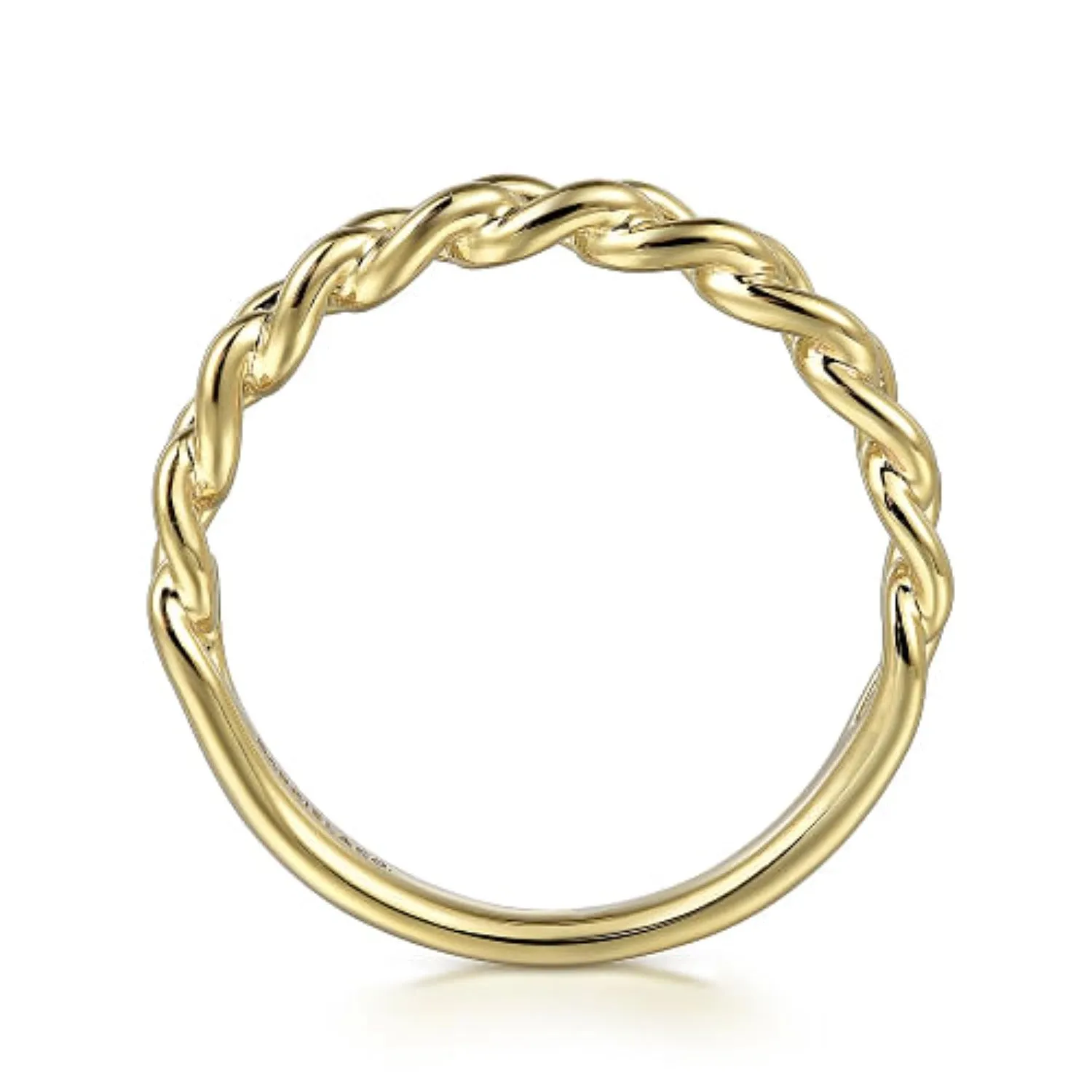 Gabriel & Co. Polished Cuban Link Style Ring