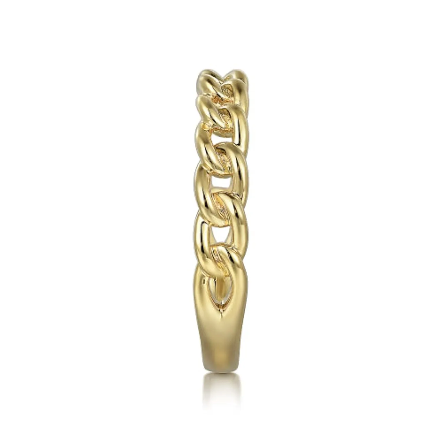 Gabriel & Co. Polished Cuban Link Style Ring