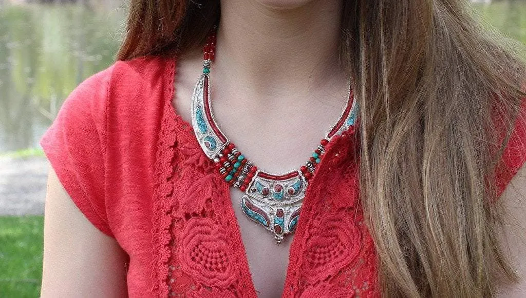Handmade One of a Kind Tibetan Necklace
