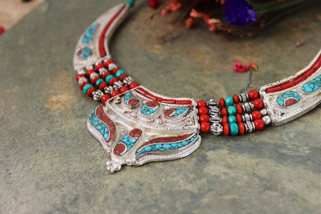 Handmade One of a Kind Tibetan Necklace