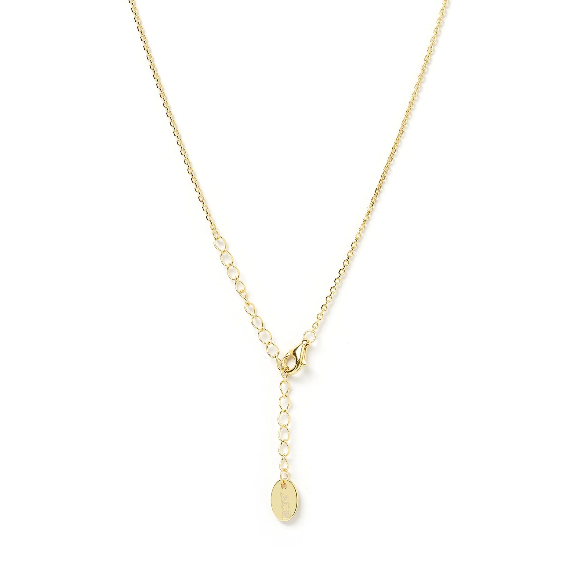 Initial Gold Charm Necklace