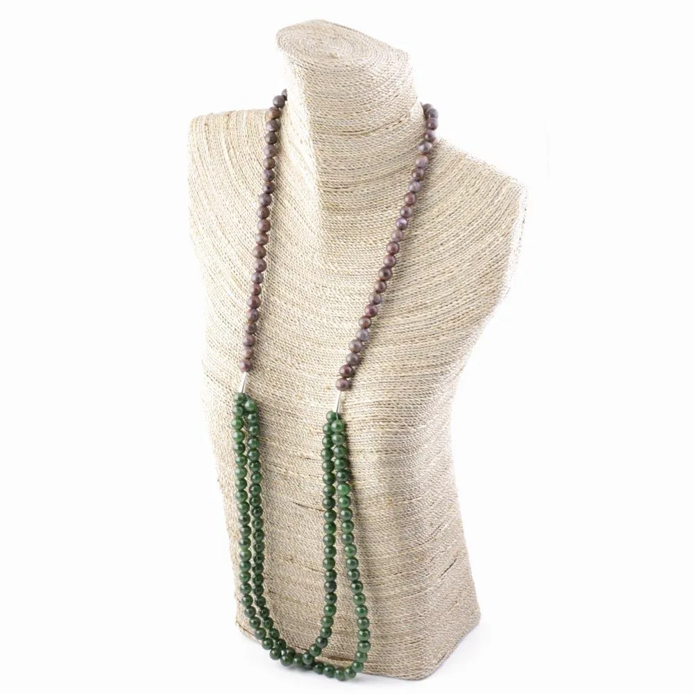 Jade Bead and Pietersite Necklace*