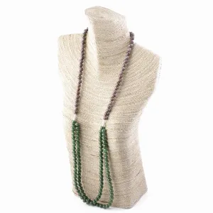 Jade Bead and Pietersite Necklace*