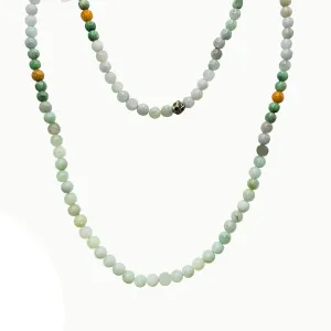 Jade Beads Necklace (14K)