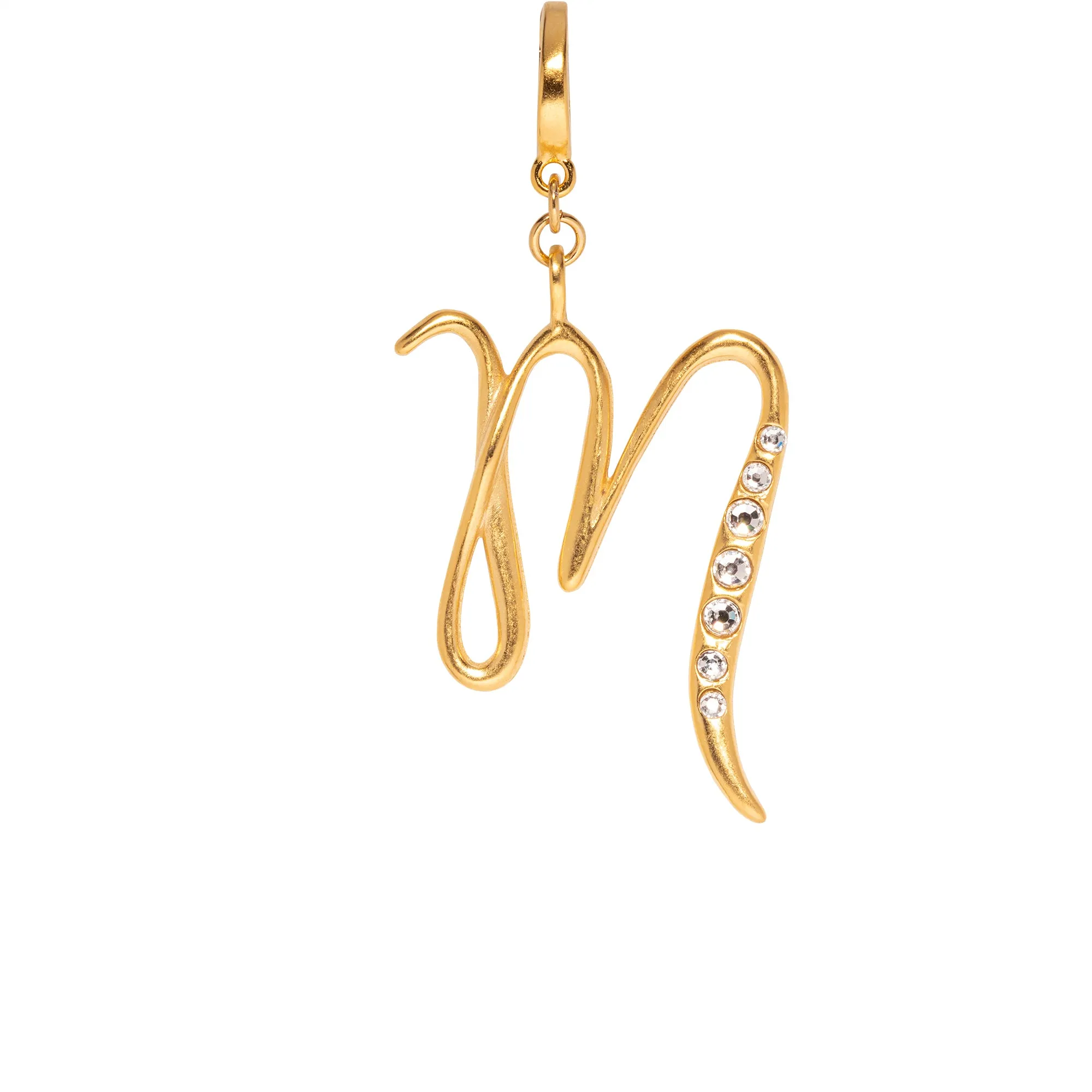 Jade Initial Clip-On Charm