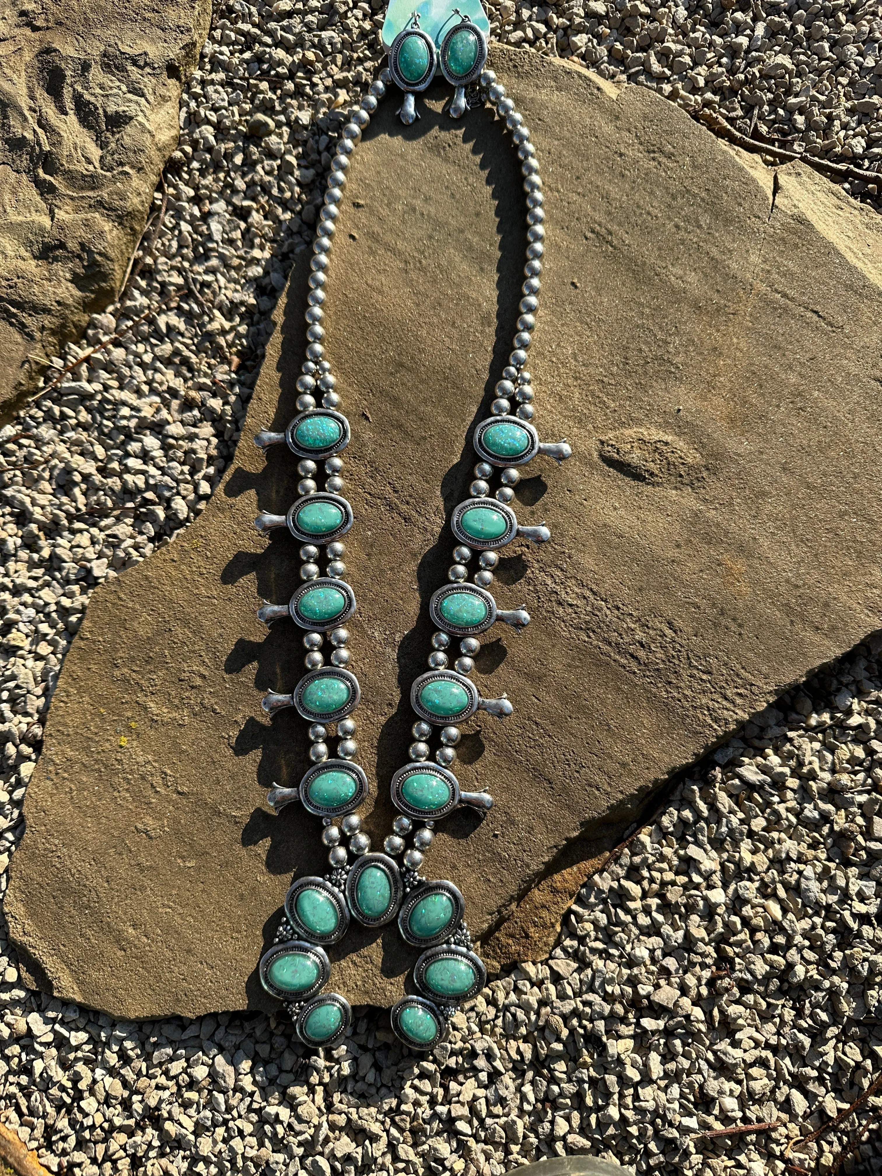 Jade Squash Blossom Set