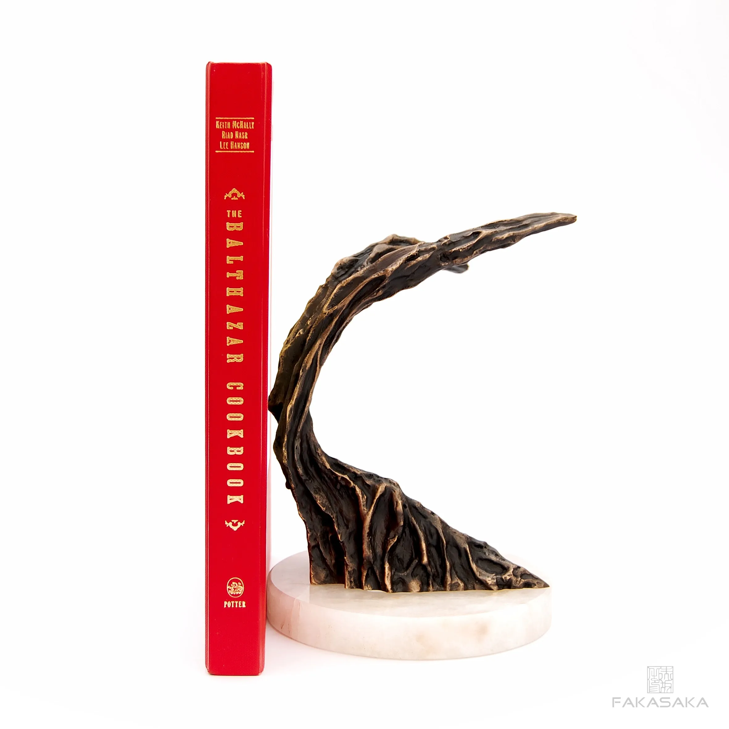 JOHNLEE 2<br><br>BOOKEND / DOOR HOLDER / SCULPTURE<br><br>BLACKBROWN BRONZE<br>ONYX