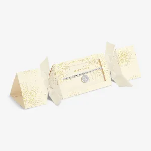 Joma Jewellery Silver Plated Christmas Cracker 'With Love' Bracelet