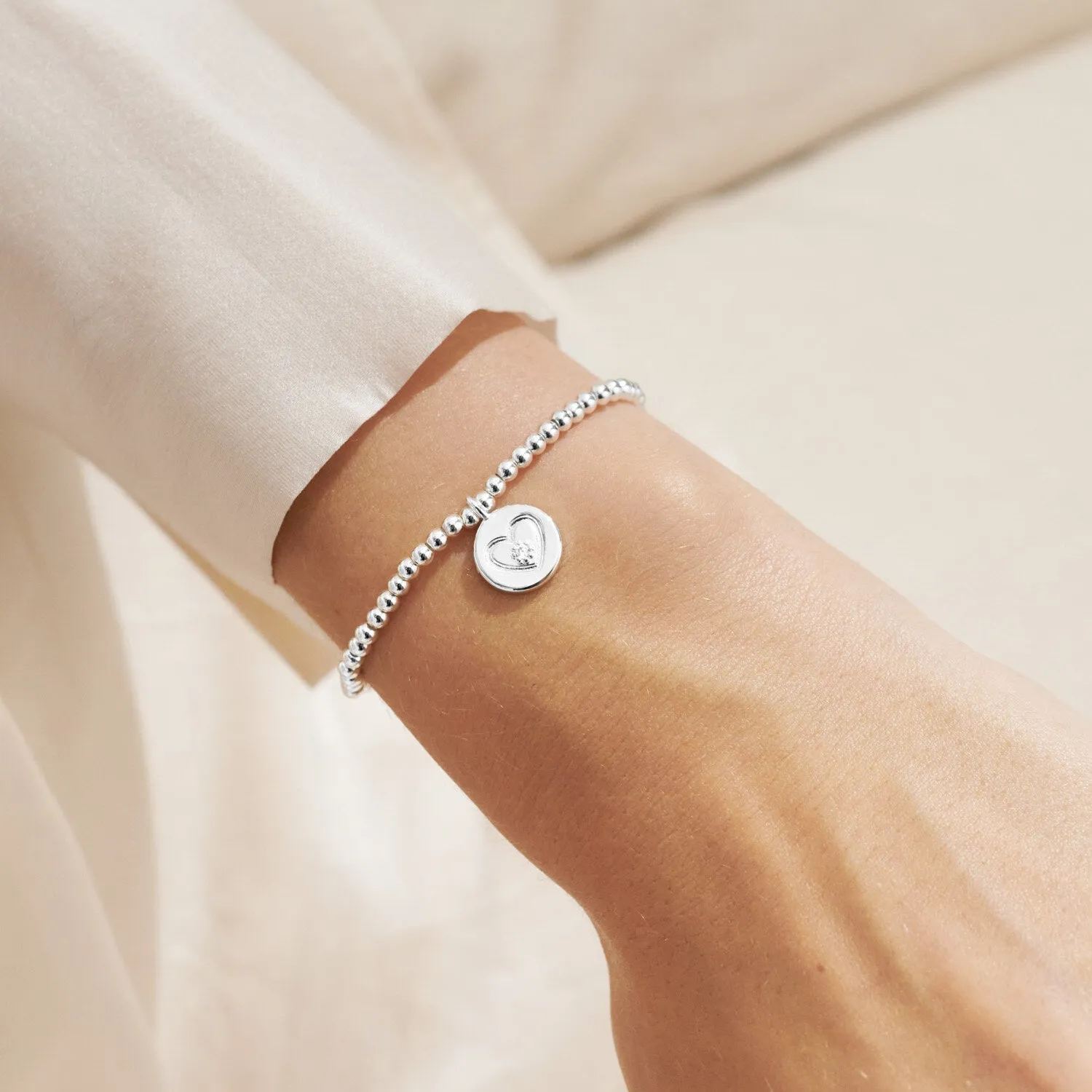 Joma Jewellery Silver Plated Christmas Cracker 'With Love' Bracelet