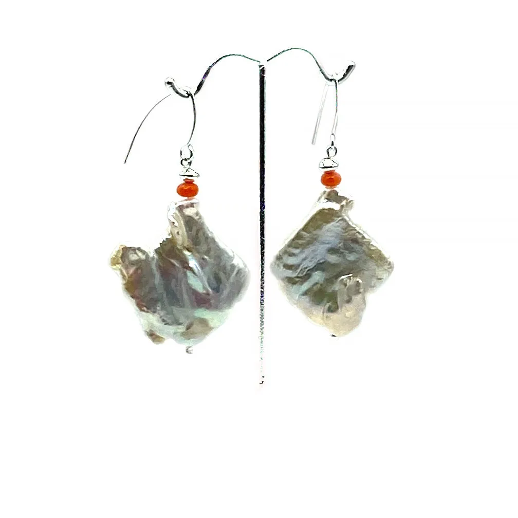 Keshi Freshwater Pearl Earrings