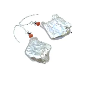 Keshi Freshwater Pearl Earrings