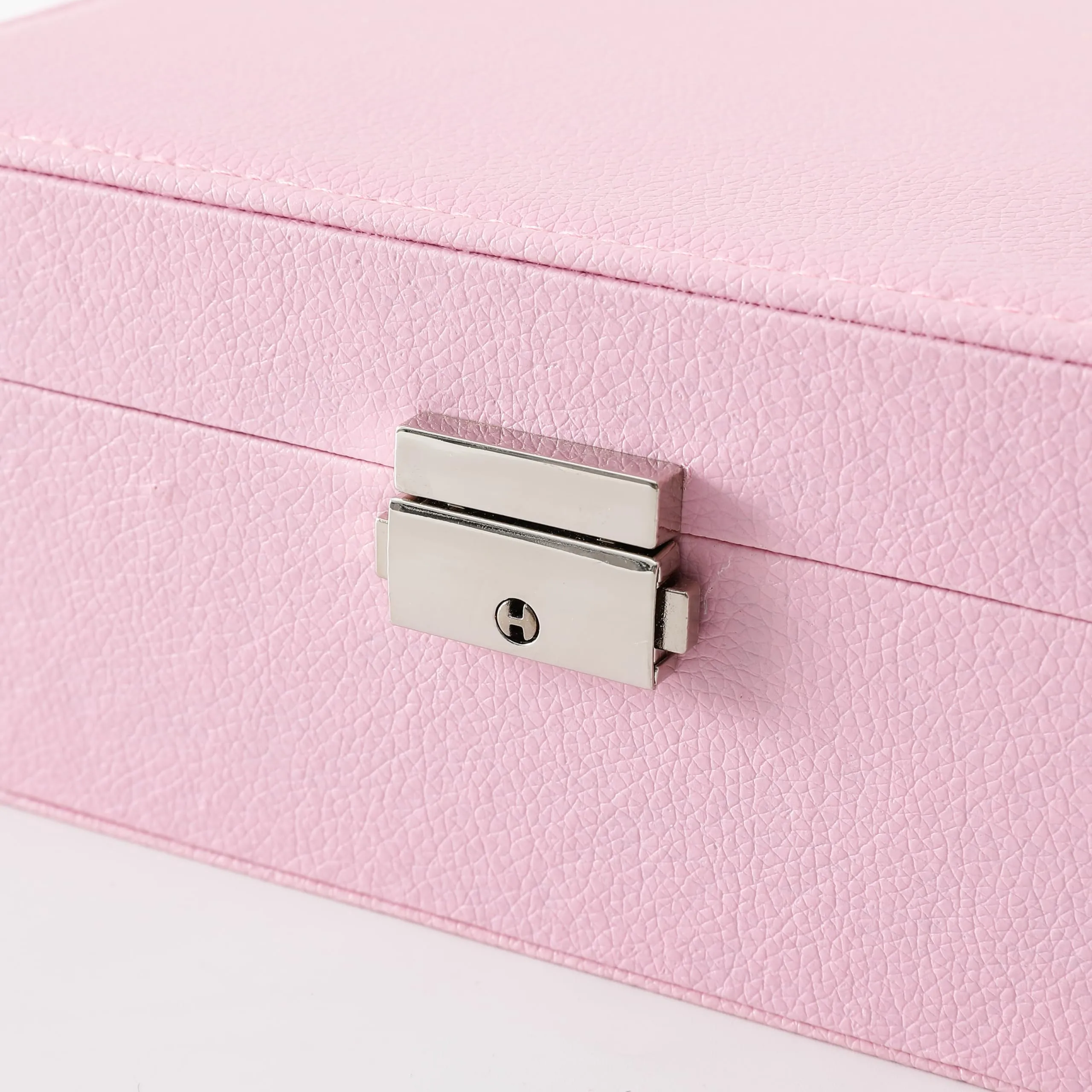 Kuber Industries Pack of 6 Mini Jewelry Box | Travel Jewellery Organizer Storage Box | Portable Case for Rings Earrings| Portable Jewelry Organizer | Proposal Gifts for Women Girl |YXX-026 | Pink