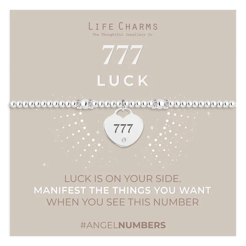 Life Charms Bracelet Angel Numbers 777