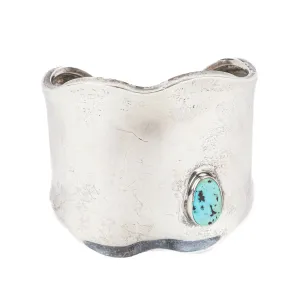 LOS BALLESTEROS Sterling Turquoise Cuff Bracelet