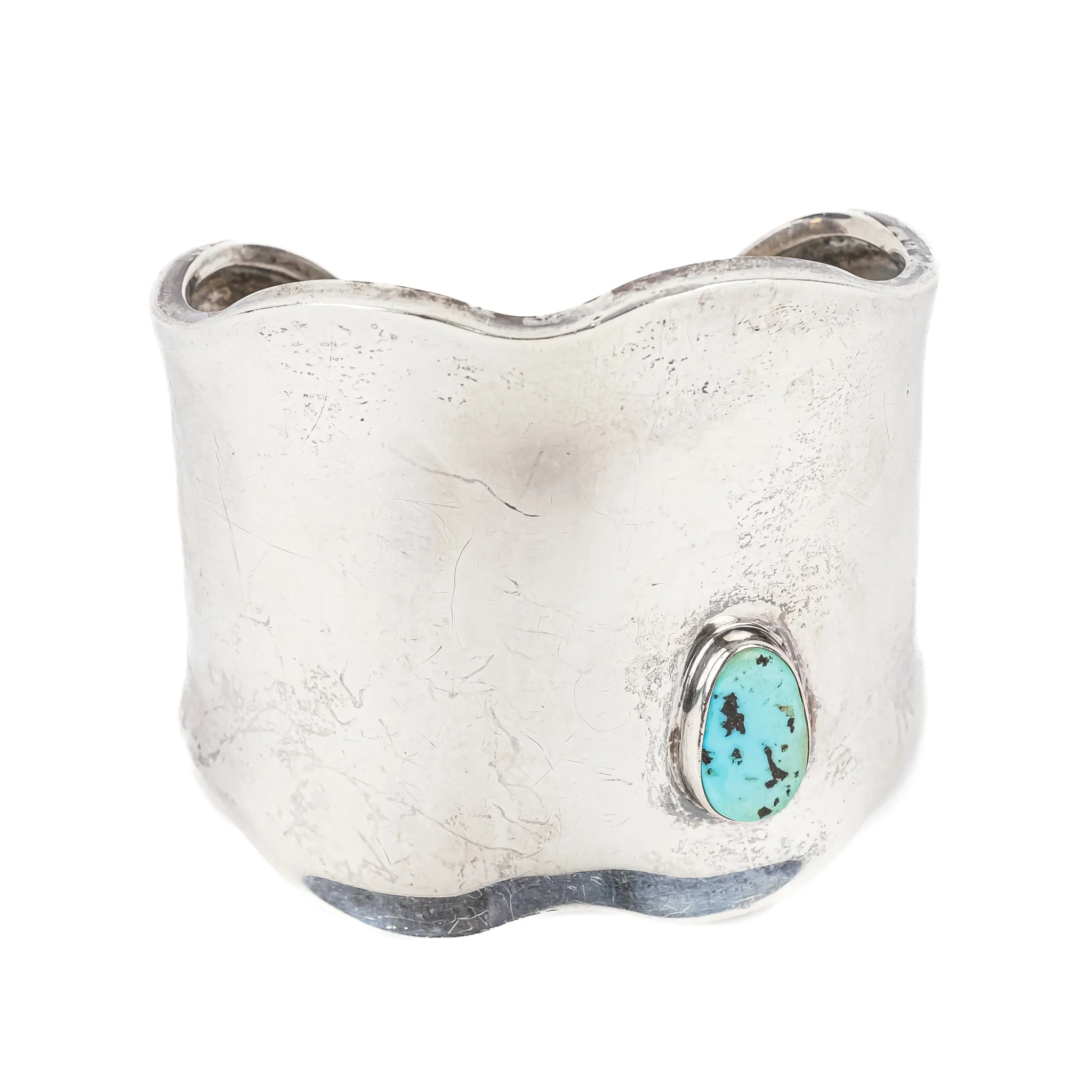 LOS BALLESTEROS Sterling Turquoise Cuff Bracelet