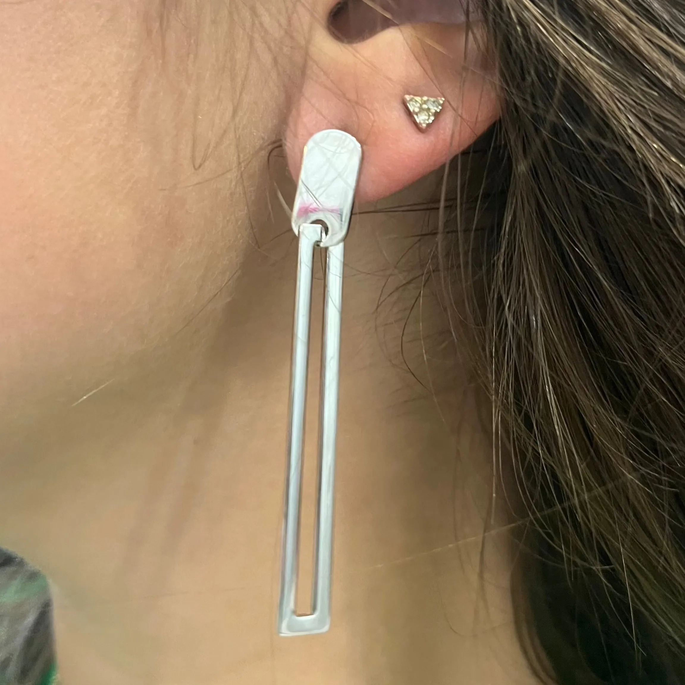 Marley Bar Cut Out Dainty Earrings