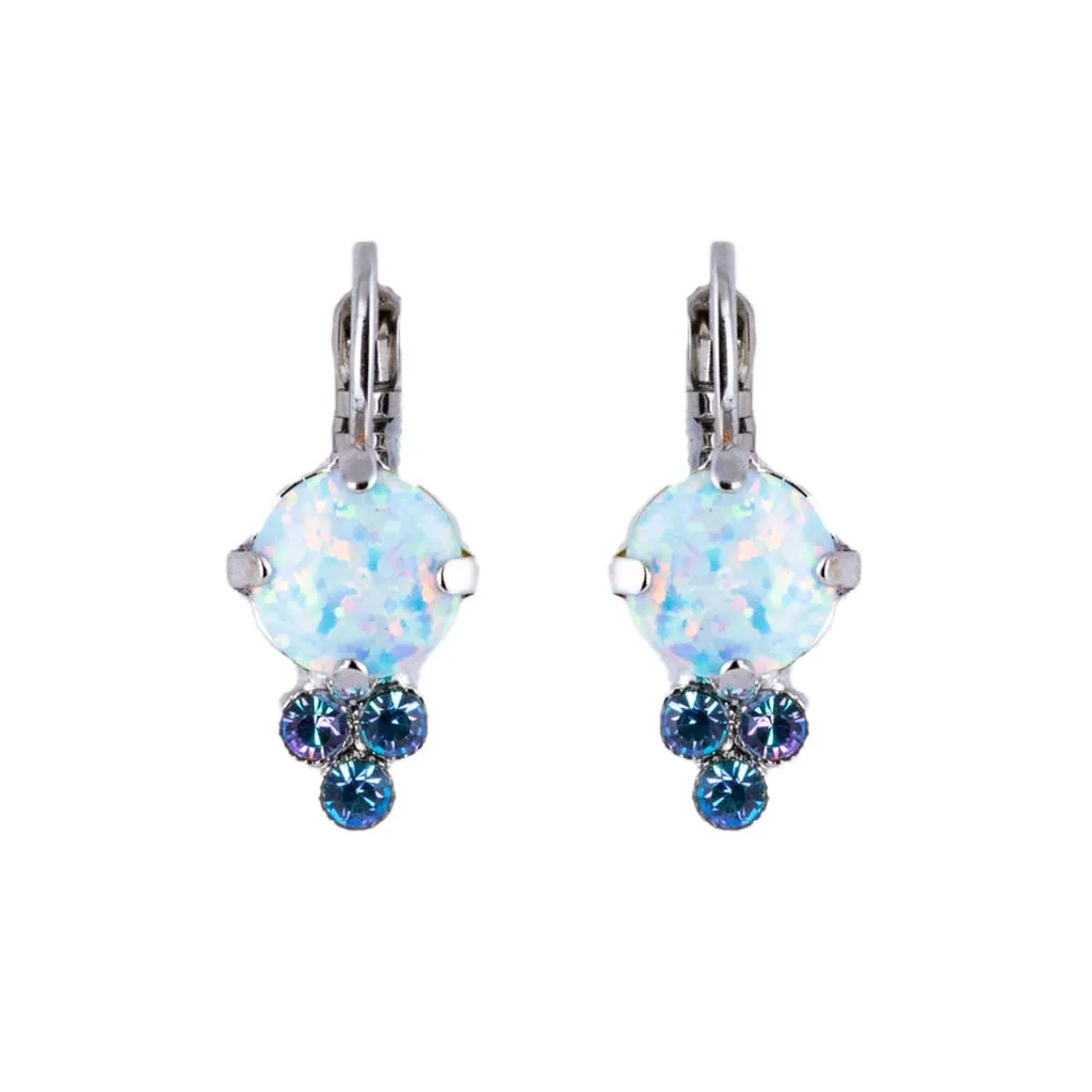 Medium Trio Cluster Leverback Earrings in "Ice Queen" *Custom*