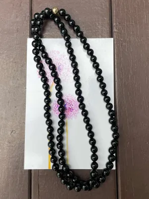 Omphacite Jade Beads Necklace (NJN032)