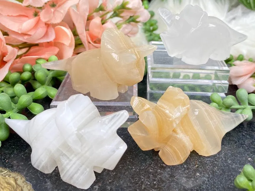 Onyx Triceratops Crystals
