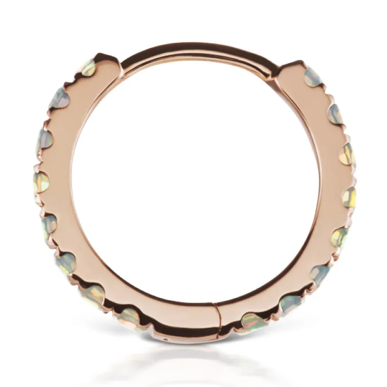 Opal Eternity Earring by Maria Tash in Rose Gold