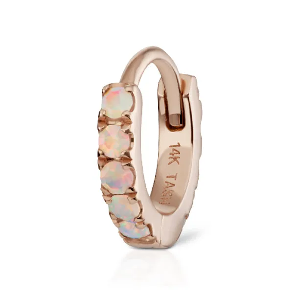 Opal Eternity Earring by Maria Tash in Rose Gold