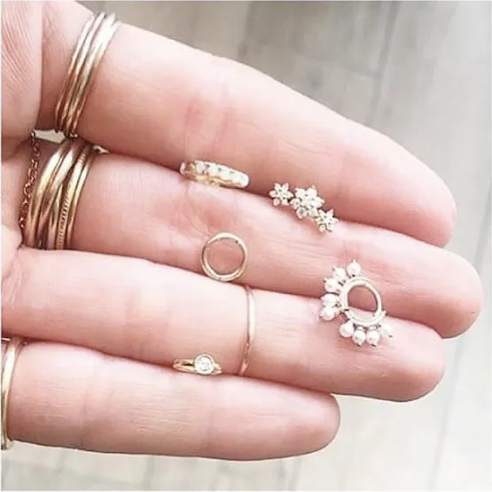 Opal Eternity Earring by Maria Tash in Rose Gold