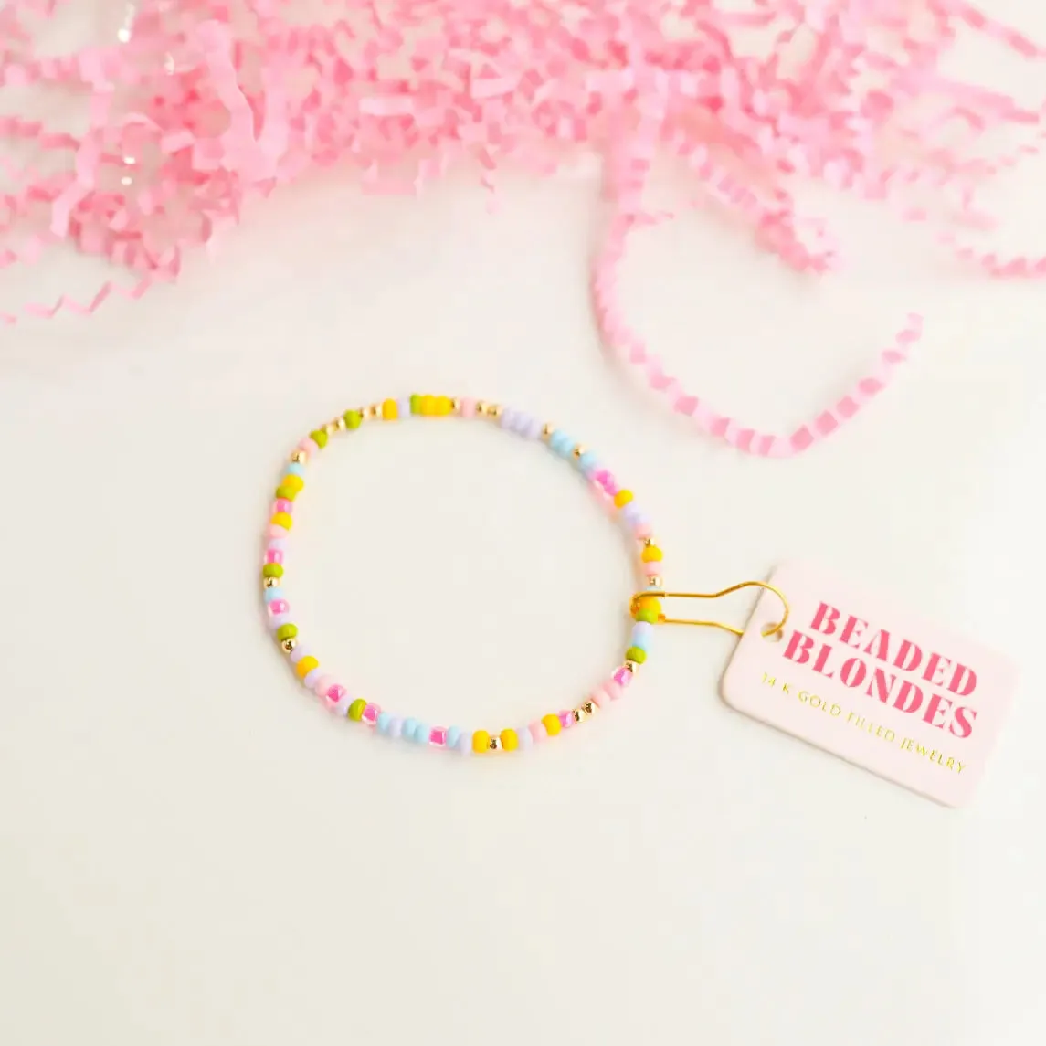 Pastel Sprinkle Beaded Bracelet