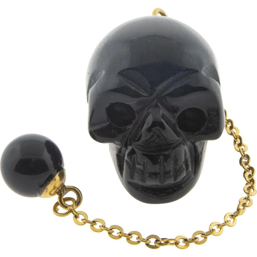 Pendulum: Skull Black Onyx
